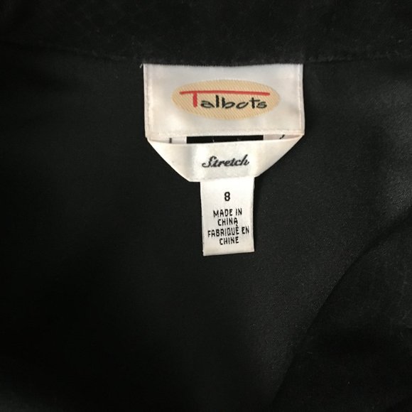 Talbots Moleskin Black Dress - Picture 4 of 8
